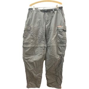 REI Convertible Pants Gray Nylon Hiking Gorpcore Size 16 UPF 50